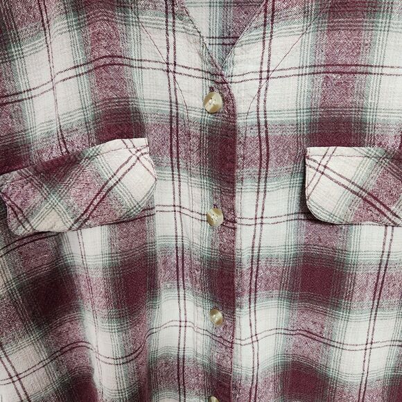 Silk Exchange 100% Silk Short Sleeve Button Down Shirt Woman's Large 1391 - Picture 6 of 7